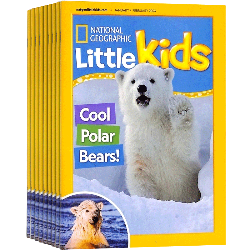 美国国家地理幼儿版杂志 NG little kids   1年共6期  2026年5月起订  3-7岁儿童科学 自然科普兴趣读物英文原版