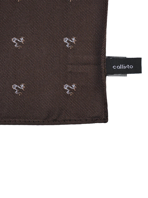 callisto咖色纯桑蚕丝口巾 STTOW016C 商品图3