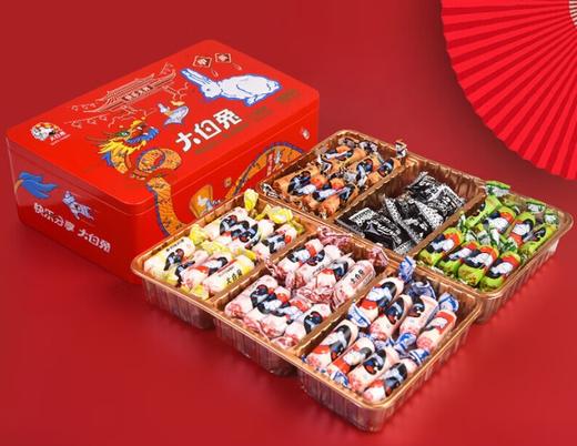 【年货节】大白兔 龙年什锦礼盒奶糖388g（约68颗）混合口味喜糖伴手年货礼物 商品图0