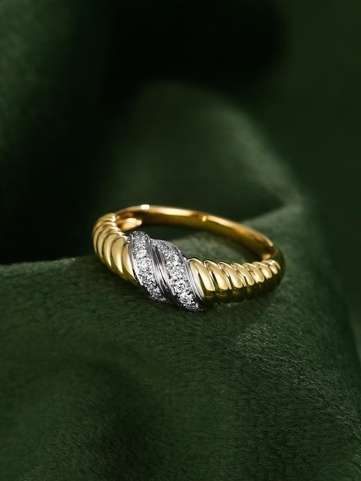 金属纽纹复古戒指 商品图1