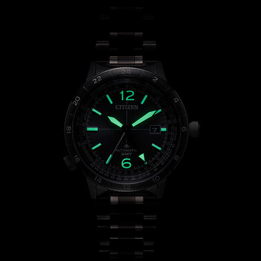 西铁城/CITIZEN PROMASTER系列GMT飞行风自动机械耐磁男士腕表NB6045-51H 商品图4