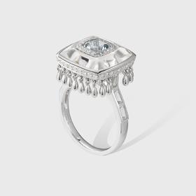 Glacier Aquamarine冰川海蓝宝系列 | 冰块海蓝宝戒指