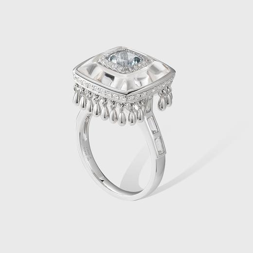 Glacier Aquamarine冰川海蓝宝系列 | 冰块海蓝宝戒指 商品图0