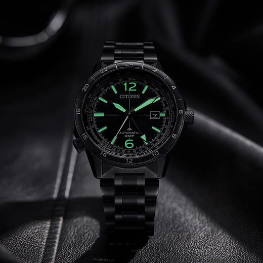 西铁城/CITIZEN PROMASTER系列GMT飞行风自动机械耐磁男士腕表NB6045-51H 商品图8