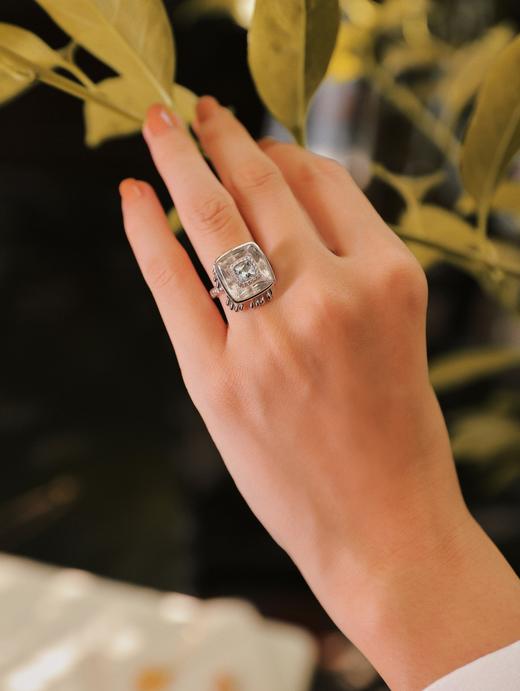 Glacier Aquamarine冰川海蓝宝系列 | 冰块海蓝宝戒指 商品图2