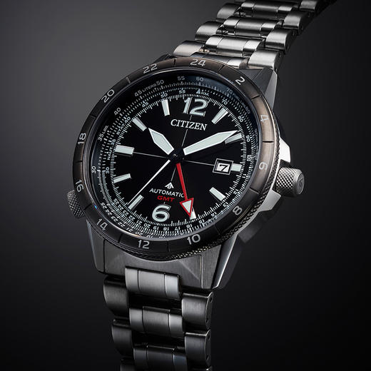 西铁城/CITIZEN PROMASTER系列GMT飞行风自动机械耐磁男士腕表NB6046-59E 商品图7