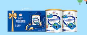 【年货节】伊利中老年高钙低脂奶粉850g*2礼盒 年货 膳食纤维 0蔗糖添加 送长辈