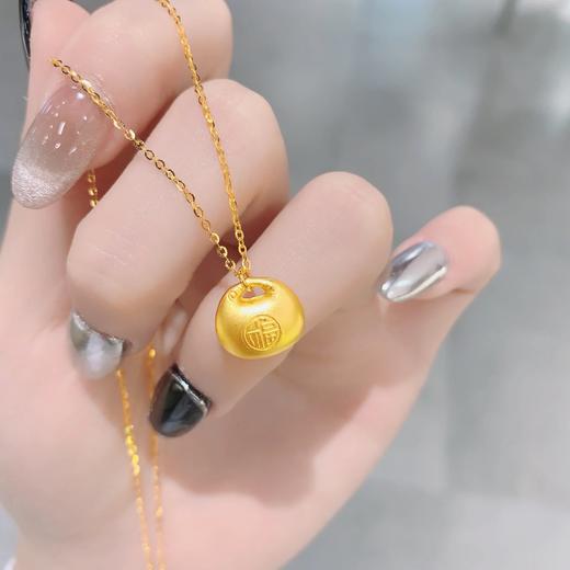 小胖福足金吊坠 商品图0