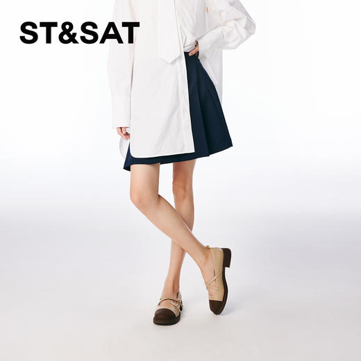 星期六法式小香风双扣玛丽珍SSC1111063 商品图2