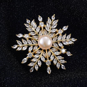 子佩集珍珠胸针【ZXZ034】镀金2402