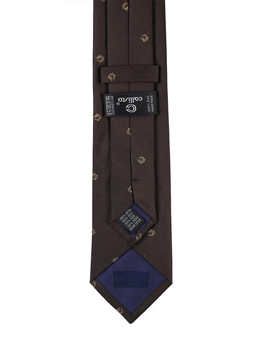 callisto咖色真丝梭织领带 STCTE021C 商品图2