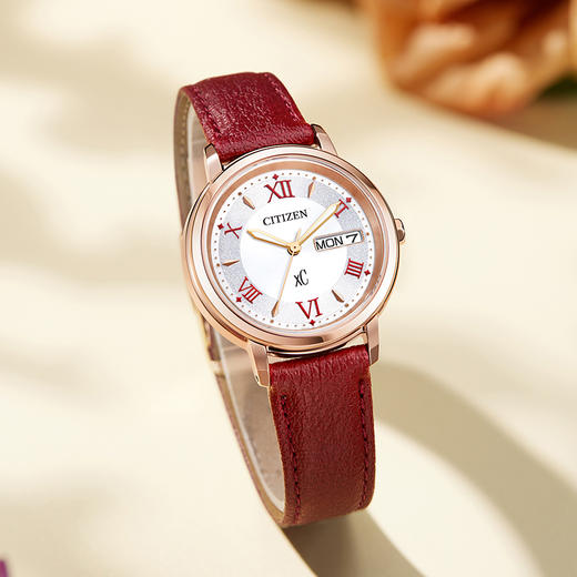 西铁城（CITIZEN）光动能女表不锈钢镀粉金色皮带EW2427-19A 商品图2