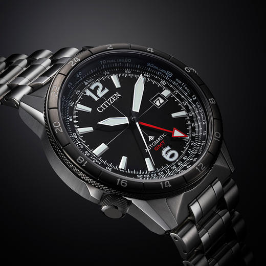 西铁城/CITIZEN PROMASTER系列GMT飞行风自动机械耐磁男士腕表NB6046-59E 商品图6