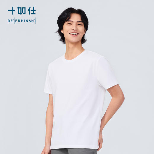 十如仕棉涤圆领平纹布短袖T恤-T06-02 商品图4