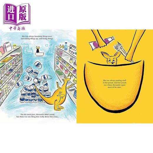 【中商原版】袋鼠妈妈的神奇口袋 The Pocket Chaotic 英文原版 儿童绘本 动物故事图画书 精装亲子绘本 进口英文童书 3-6岁 商品图2