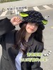 个性小羊帽子秋冬季百搭渔夫帽女日系可爱毛线保暖耳朵毛绒帽盆帽 商品缩略图2