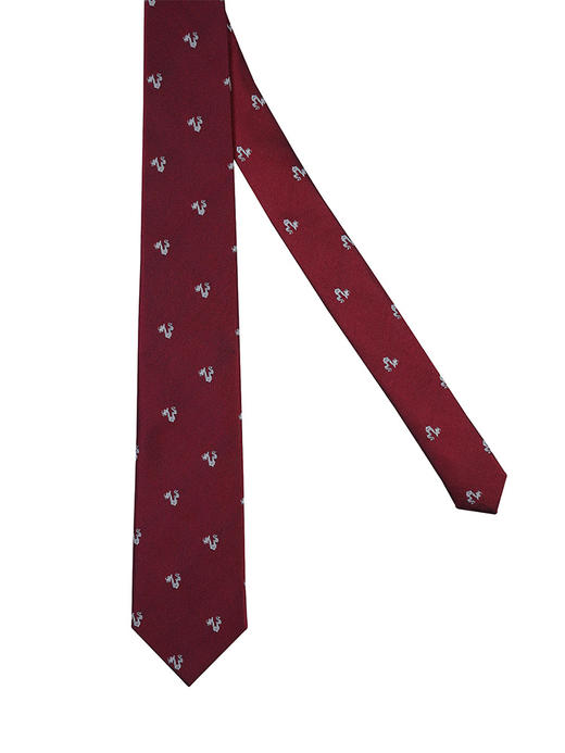 callisto红色真丝梭织领带 STCTE011C 商品图1