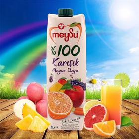 (土耳其原装进口) 梅苏Meysu 100%果汁饮料1L