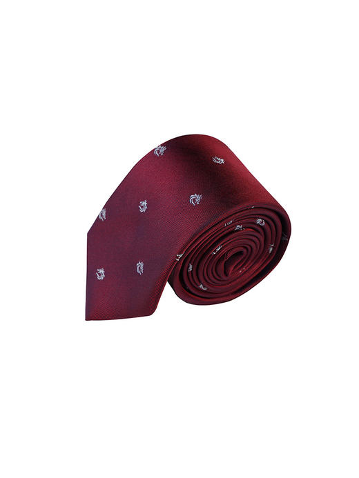 callisto红色真丝梭织领带 STCTE012C 商品图0