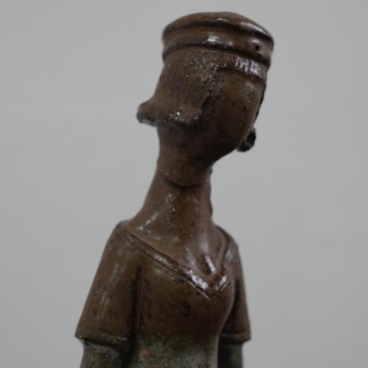 1960s瑞典少女陶土雕塑 AU298 商品图7