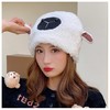 冬季日系卡通甜美可爱耳朵帽子女小绵羊毛绒加厚帽抖音代发套头帽 商品缩略图2