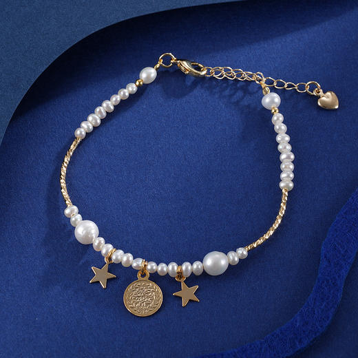 子佩集珍珠手链【ZSL261】镀金2402 商品图1