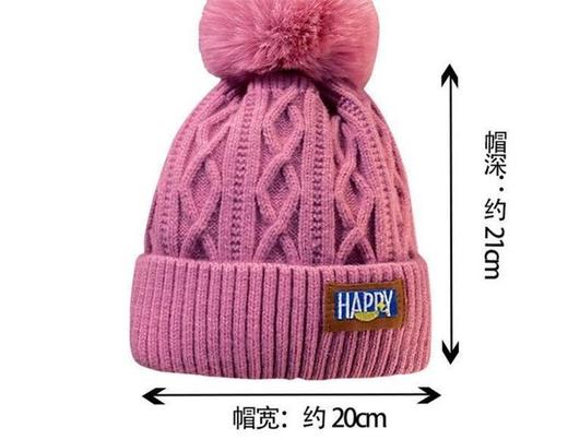 月子帽冬季加绒保暖毛线帽女冬潮毛球针织帽韩版潮百搭白色冷帽女 商品图1