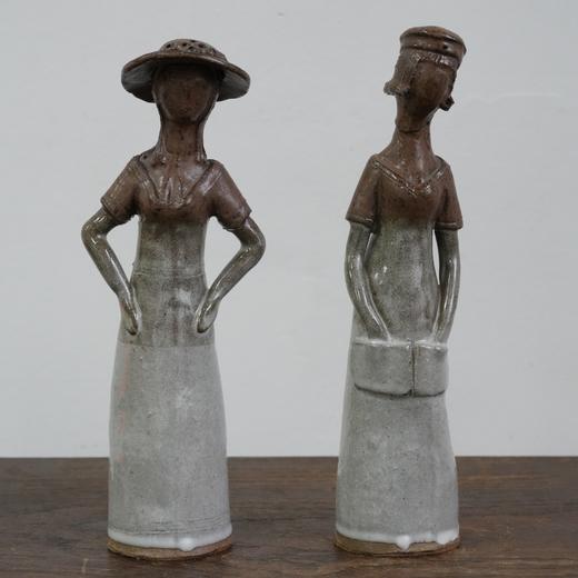 1960s瑞典少女陶土雕塑 AU298 商品图1