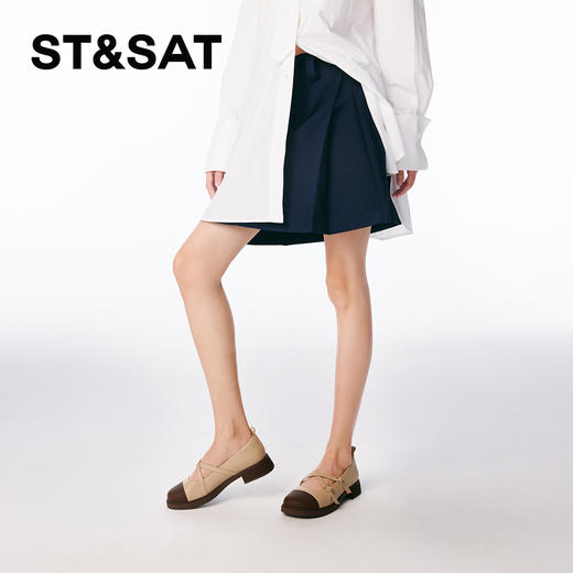 星期六法式小香风双扣玛丽珍SSC1111063 商品图3