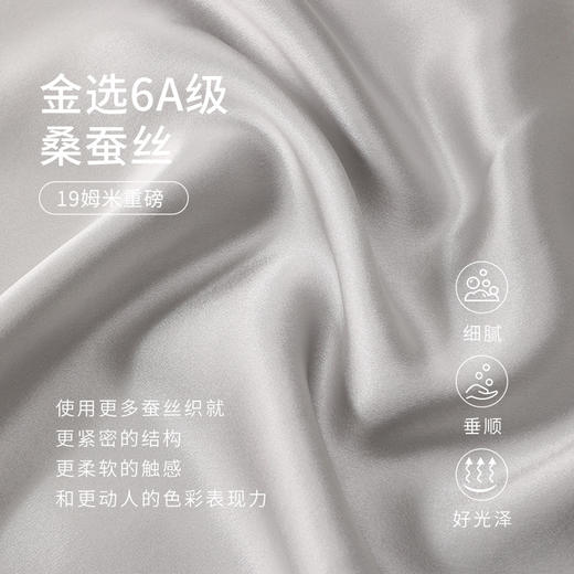 重磅真丝吊带长裙女100%桑蚕丝V领两穿肩带睡裙吊带睡衣女金三塔  YSFEA313 商品图4