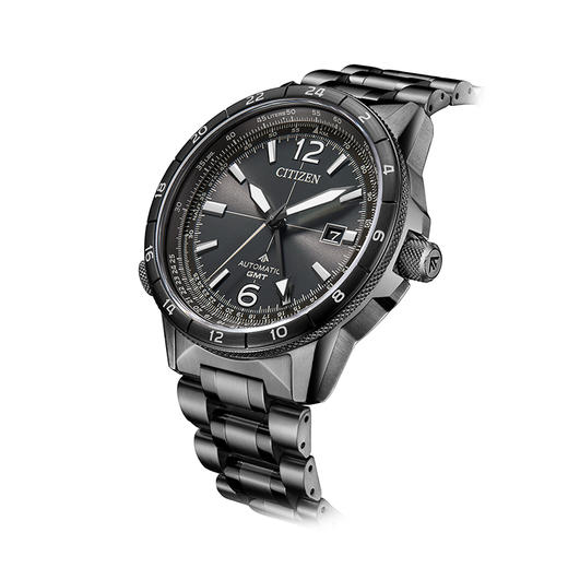 西铁城/CITIZEN PROMASTER系列GMT飞行风自动机械耐磁男士腕表NB6045-51H 商品图1