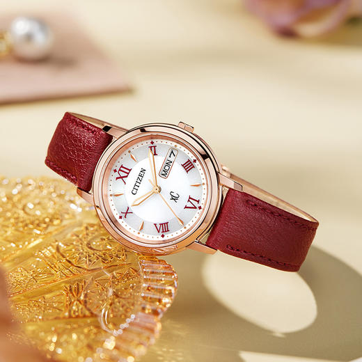 西铁城（CITIZEN）光动能女表不锈钢镀粉金色皮带EW2427-19A 商品图7