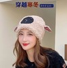 冬季日系卡通甜美可爱耳朵帽子女小绵羊毛绒加厚帽抖音代发套头帽 商品缩略图0