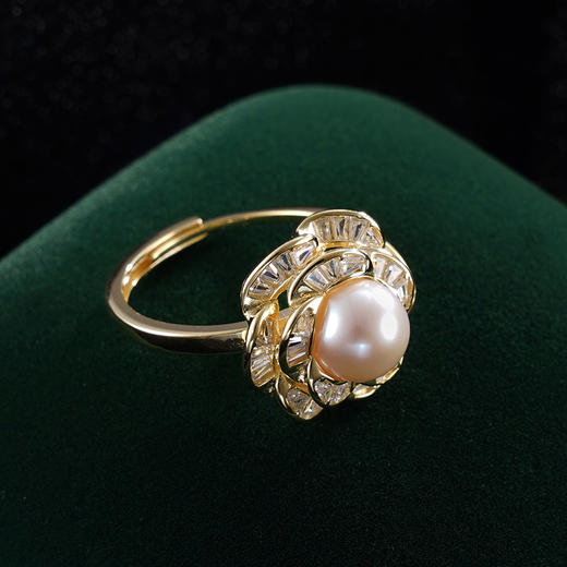 子佩集S925银珍珠戒指【XXJZ050】镀金2402 商品图0