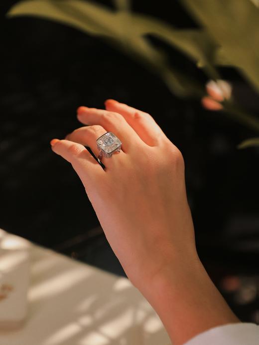 Glacier Aquamarine冰川海蓝宝系列 | 冰块海蓝宝戒指 商品图3