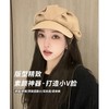 云朵八角帽女秋季薄款大头围百搭帽子显脸小韩系短檐贝雷帽潮 商品缩略图1