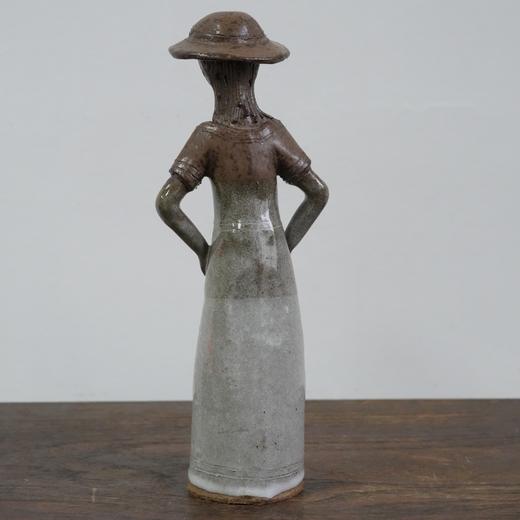 1960s瑞典少女陶土雕塑 AU298 商品图5