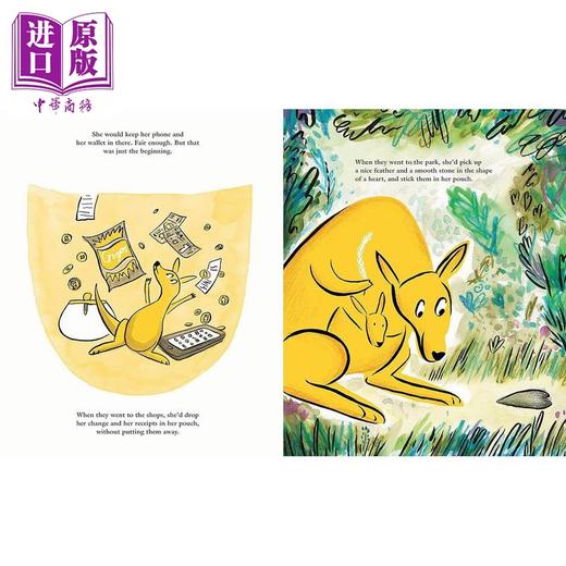 【中商原版】袋鼠妈妈的神奇口袋 The Pocket Chaotic 英文原版 儿童绘本 动物故事图画书 精装亲子绘本 进口英文童书 3-6岁 商品图3