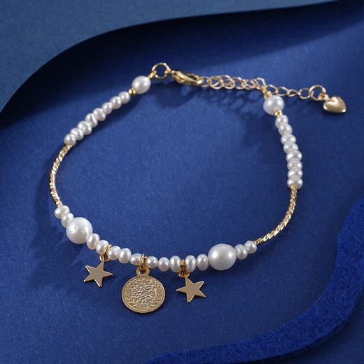 子佩集珍珠手链【ZSL261】镀金2402 商品图0