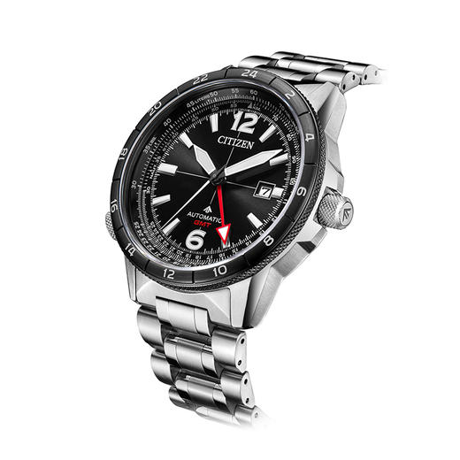 西铁城/CITIZEN PROMASTER系列GMT飞行风自动机械耐磁男士腕表NB6046-59E 商品图9