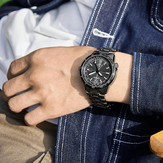 西铁城/CITIZEN PROMASTER系列GMT飞行风自动机械耐磁男士腕表NB6045-51H 商品图7