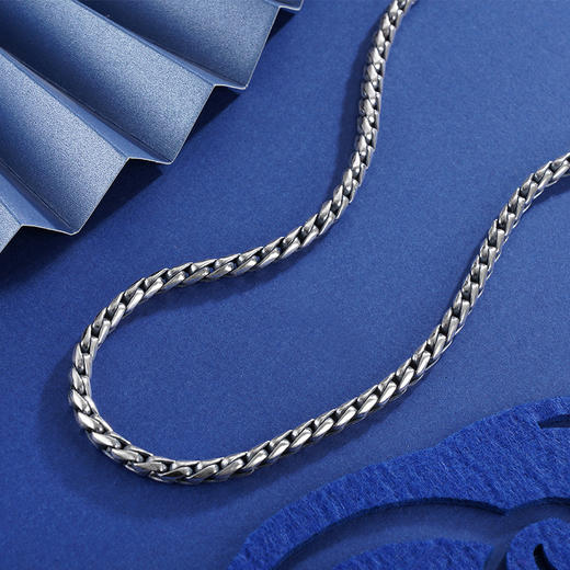 子佩集S925银【俊逸】项链【YFXL014-22】仿古2402 商品图1