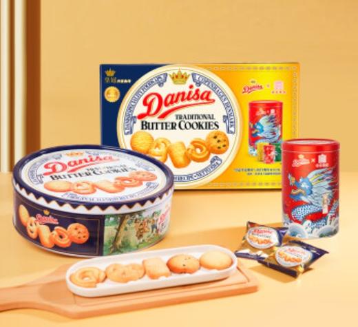 【年货节】皇冠（danisa）丹麦曲奇饼干龙年定制祥龙吉福礼盒1010g 年货送礼团购印尼进口 商品图2