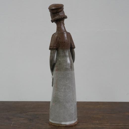 1960s瑞典少女陶土雕塑 AU298 商品图8