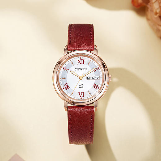 西铁城（CITIZEN）光动能女表不锈钢镀粉金色皮带EW2427-19A 商品图8