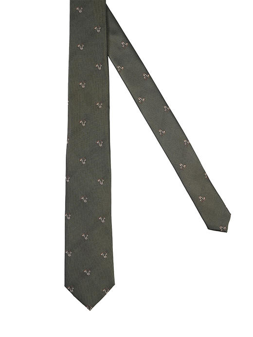 callisto咖色真丝梭织领带 STCTE018C 商品图1