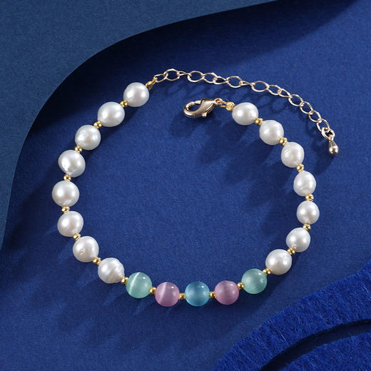 子佩集珍珠手链【ZSL306】镀金2402 商品图0