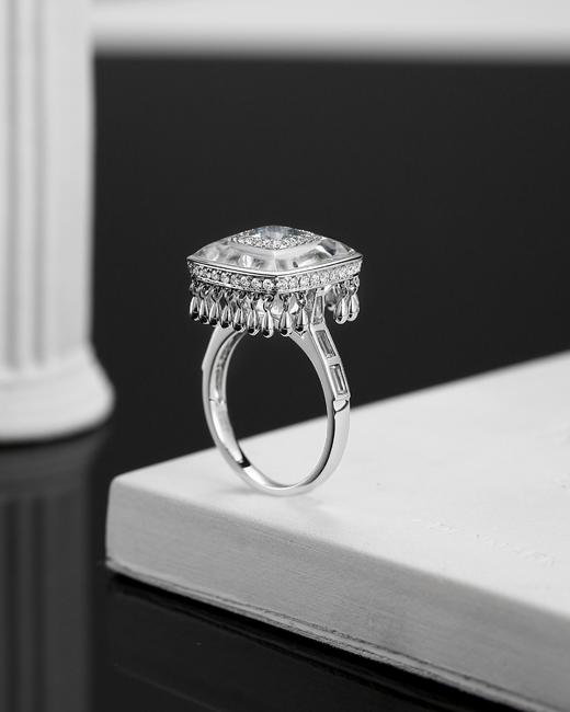 Glacier Aquamarine冰川海蓝宝系列 | 冰块海蓝宝戒指 商品图1