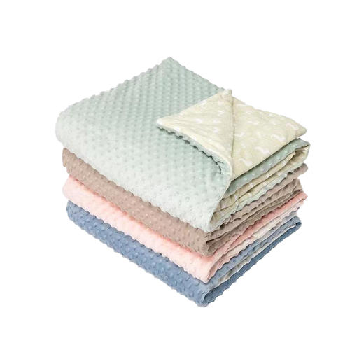 德国nmay夹棉缎面一体被豆豆毯 | 加棉保暖被 婴童盖毯礼盒装 120*150cm 商品图1