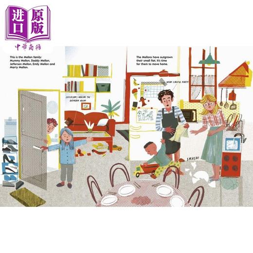 【中商原版】梅隆一家的新房子 The Mellons Build a House 英文原版 儿童科普绘本 知识百科图画书 精装进口 儿童读物4-8岁 商品图1